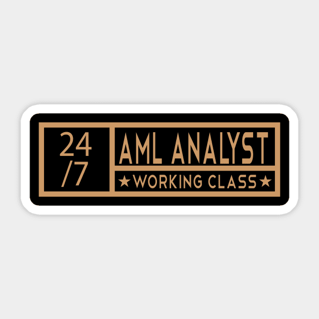 AML Analyst Tittle Job Sticker by Itulah Cinta